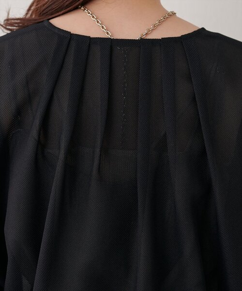 natural couture(ナチュラルクチュール)の「お上品メッシュブルゾン(ブルゾン・レディース・ブラウン/ベージュ/ブラック・FREE)」の11枚目の写真