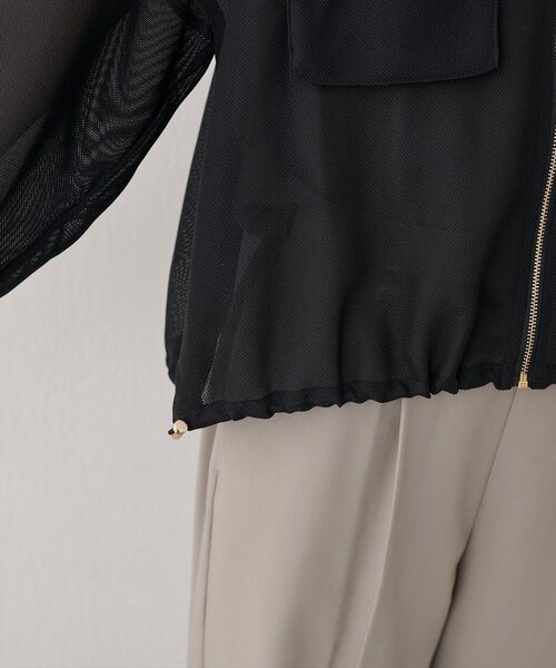 natural couture(ナチュラルクチュール)の「お上品メッシュブルゾン(ブルゾン・レディース・ブラウン/ベージュ/ブラック・FREE)」の17枚目の写真