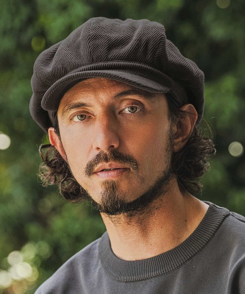 CAMBIO(カンビオ)の「mko13829-Soft Twill Soot Casquette キャスケット(NF-262-BO009)(キャスケット・メンズ・ブラック/ダークブラウン/ダークグレー・FREE)」の4枚目の写真
