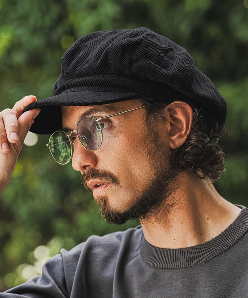 CAMBIO(カンビオ)の「mko13829-Soft Twill Soot Casquette キャスケット(NF-262-BO009)(キャスケット・メンズ・ブラック/ダークブラウン/ダークグレー・FREE)」の7枚目の写真