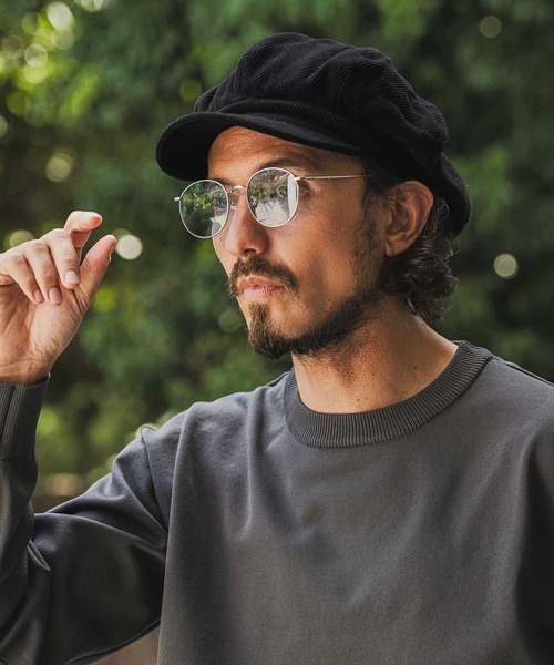 CAMBIO(カンビオ)の「mko13829-Soft Twill Soot Casquette キャスケット(NF-262-BO009)(キャスケット・メンズ・ブラック/ダークブラウン/ダークグレー・FREE)」の8枚目の写真