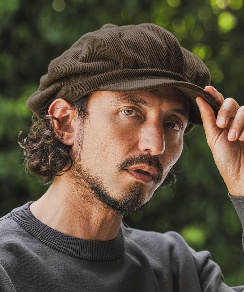 CAMBIO(カンビオ)の「mko13829-Soft Twill Soot Casquette キャスケット(NF-262-BO009)(キャスケット・メンズ・ブラック/ダークブラウン/ダークグレー・FREE)」の9枚目の写真
