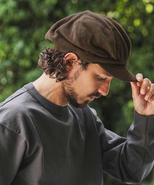 CAMBIO(カンビオ)の「mko13829-Soft Twill Soot Casquette キャスケット(NF-262-BO009)(キャスケット・メンズ・ブラック/ダークブラウン/ダークグレー・FREE)」の10枚目の写真