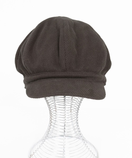 CAMBIO(カンビオ)の「mko13829-Soft Twill Soot Casquette キャスケット(NF-262-BO009)(キャスケット・メンズ・ブラック/ダークブラウン/ダークグレー・FREE)」の12枚目の写真