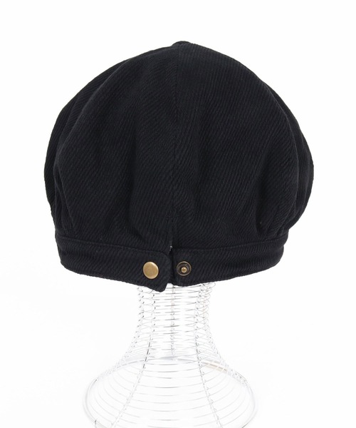 CAMBIO(カンビオ)の「mko13829-Soft Twill Soot Casquette キャスケット(NF-262-BO009)(キャスケット・メンズ・ブラック/ダークブラウン/ダークグレー・FREE)」の16枚目の写真