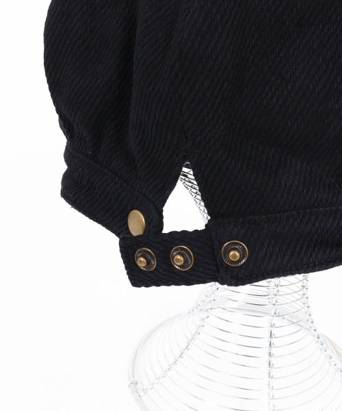 CAMBIO(カンビオ)の「mko13829-Soft Twill Soot Casquette キャスケット(NF-262-BO009)(キャスケット・メンズ・ブラック/ダークブラウン/ダークグレー・FREE)」の17枚目の写真