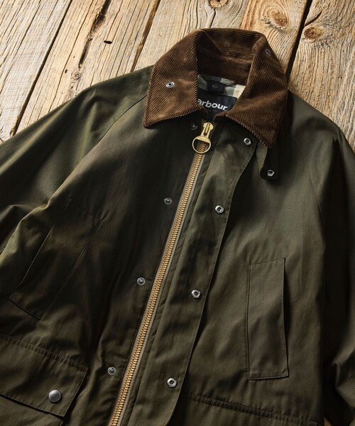 Barbour(バブアー)の「Barbour/バブアー 別注 BEDALE OS Sleeve(ブルゾン・メンズ・グレー/オリーブ/ブラウン/ベージュ/ブラック/ワインレッド・40/38/42)」の17枚目の写真