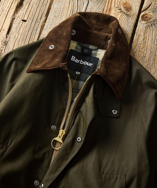 Barbour(バブアー)の「Barbour/バブアー 別注 BEDALE OS Sleeve(ブルゾン・メンズ・グレー/オリーブ/ブラウン/ベージュ/ブラック/ワインレッド・40/38/42)」の18枚目の写真