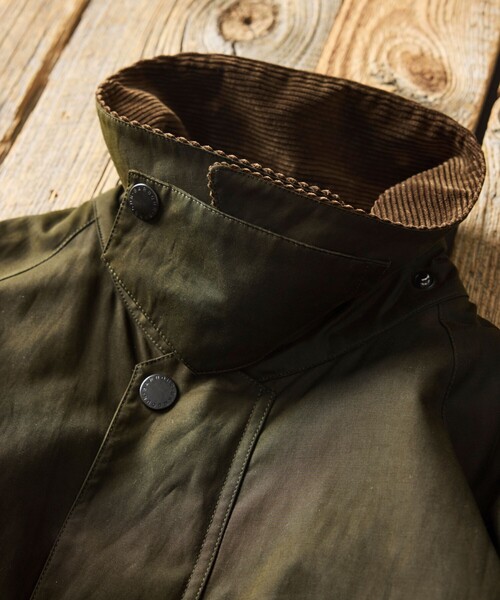 Barbour(バブアー)の「Barbour/バブアー 別注 BEDALE OS Sleeve(ブルゾン・メンズ・グレー/オリーブ/ブラウン/ベージュ/ブラック/ワインレッド・40/38/42)」の19枚目の写真