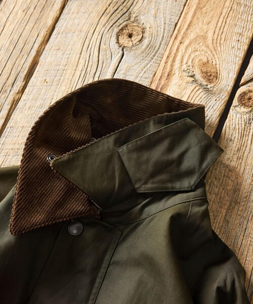 Barbour(バブアー)の「Barbour/バブアー 別注 BEDALE OS Sleeve(ブルゾン・メンズ・グレー/オリーブ/ブラウン/ベージュ/ブラック/ワインレッド・40/38/42)」の20枚目の写真
