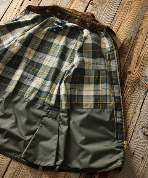 Barbour(バブアー)の「Barbour/バブアー 別注 BEDALE OS Sleeve(ブルゾン・メンズ・グレー/オリーブ/ブラウン/ベージュ/ブラック/ワインレッド・40/38/42)」の15枚目の写真