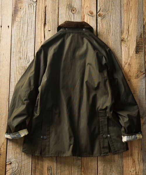 Barbour(バブアー)の「Barbour/バブアー 別注 BEDALE OS Sleeve(ブルゾン・メンズ・グレー/オリーブ/ブラウン/ベージュ/ブラック/ワインレッド・40/38/42)」の7枚目の写真