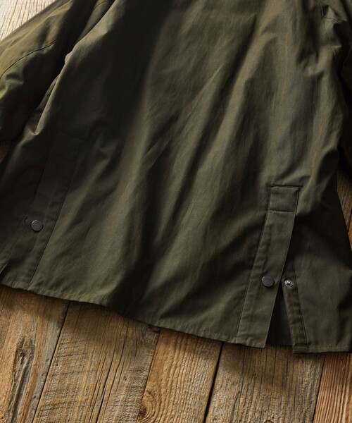 Barbour(バブアー)の「Barbour/バブアー 別注 BEDALE OS Sleeve(ブルゾン・メンズ・グレー/オリーブ/ブラウン/ベージュ/ブラック/ワインレッド・40/38/42)」の9枚目の写真