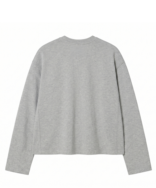 NOMING(ノミング)の「ルーズフィットクロップイージーロングスリーブ - グレー(Tシャツ/カットソー・レディース・グレー・SMALL/MEDIUM/LARGE/X-LARGE)」の6枚目の写真