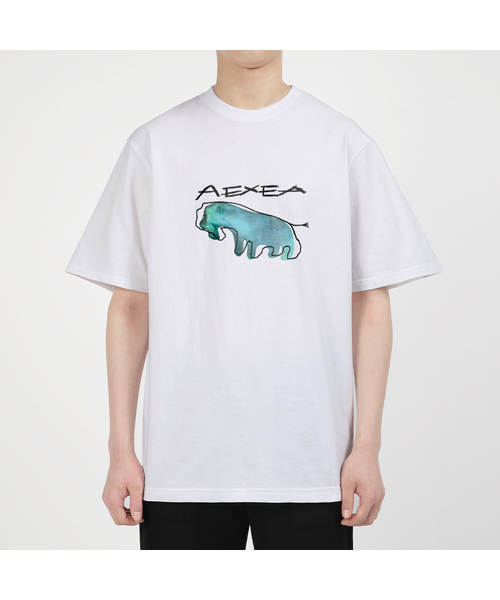 AEXEA(アクシー)の「オリエンタル 半袖Tシャツ E05BRD_ABX10278(Tシャツ/カットソー・メンズ・ブラック/グレー系その他/ブルー/ホワイト・XL/M/S/L)」の2枚目の写真