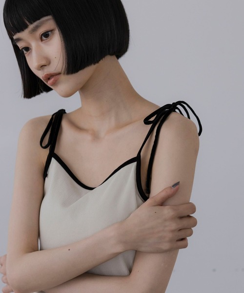 LOWRYS FARM(ローリーズファーム)の「リボンツキカップキャミ 1067152(キャミソール・レディース・ホワイト/アイボリー/ブラック・FREE)」の22枚目の写真