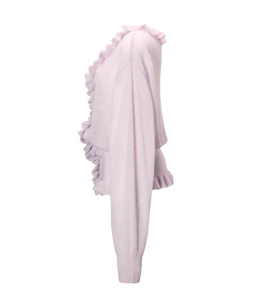 WILLFULLY(ウィルフリー)の「ruffle sheer rib waist knit cardigan(カーディガン/ボレロ・レディース・チャコール/ライラック/ブラウン・FREE)」の22枚目の写真
