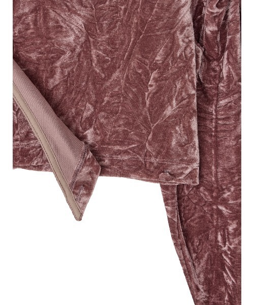 Ameri(アメリ)の「VELOUR LAYERED CUT TOP(Tシャツ/カットソー・レディース・ローズ/ブラック/アイボリー・FREE)」の15枚目の写真