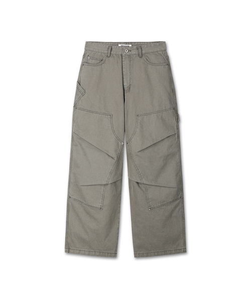 9999ARCHIVE(9999アーカイブ)の「Vintage Rugged Grain Double-Knee Pants(その他パンツ・メンズ・カーキ・1/3/2)」の1枚目の写真