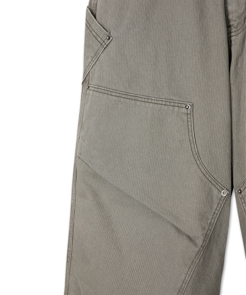 9999ARCHIVE(9999アーカイブ)の「Vintage Rugged Grain Double-Knee Pants(その他パンツ・メンズ・カーキ・1/3/2)」の4枚目の写真