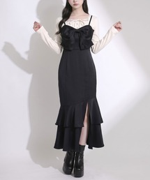 マルチwayビッグリボンマーメイドキャミワンピース【大きいサイズあり】