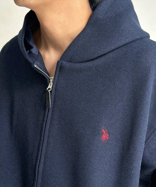 U.S. POLO ASSN.(ユーエスポロアッスン)の「【U.S. POLO ASSN.】メルトンジップパーカー(ブルゾン・メンズ・グレー/バーガンディー/ネイビー・MEDIUM/LARGE)」の15枚目の写真