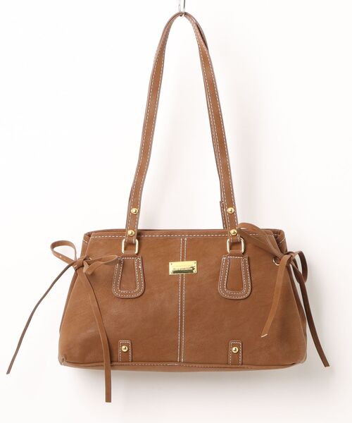 apres jour clair（アプレジュールクレア）の「【apres jour clair】フェイクレザーデザインバッグ（トートバッグ・レディース・ブラウン系その他/ダークブラウン・FREE）」の8枚目の写真