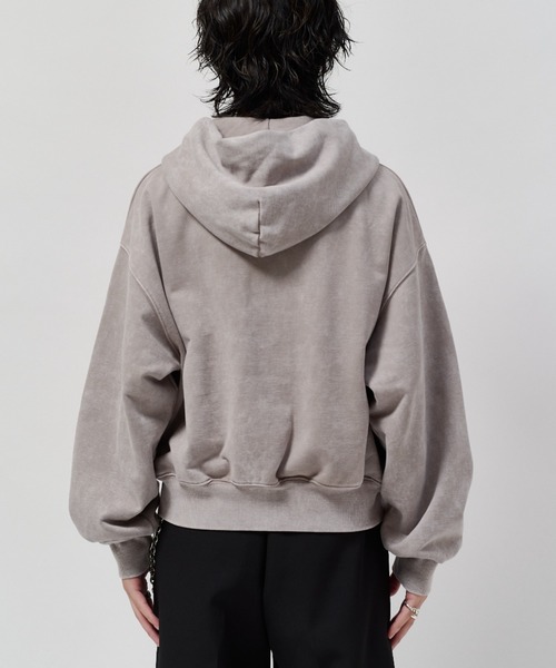 Lui's(ルイス)の「ROUND SWEAT ZIP HOODIE(パーカー・メンズ・グレー/ブラック・S/M)」の12枚目の写真