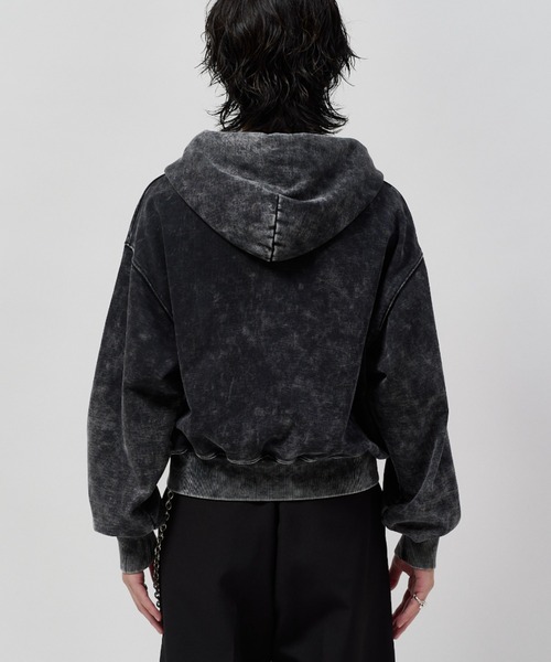 Lui's(ルイス)の「ROUND SWEAT ZIP HOODIE(パーカー・メンズ・グレー/ブラック・S/M)」の6枚目の写真