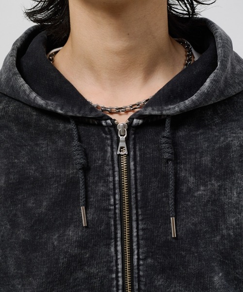 Lui's(ルイス)の「ROUND SWEAT ZIP HOODIE(パーカー・メンズ・グレー/ブラック・S/M)」の18枚目の写真