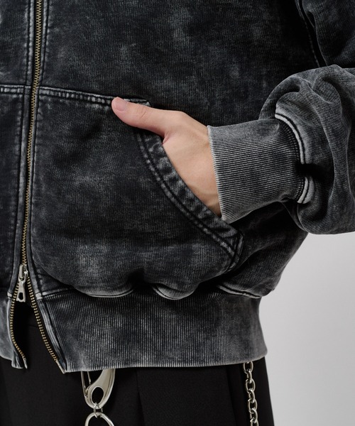 Lui's(ルイス)の「ROUND SWEAT ZIP HOODIE(パーカー・メンズ・グレー/ブラック・S/M)」の20枚目の写真