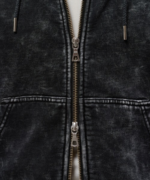 Lui's(ルイス)の「ROUND SWEAT ZIP HOODIE(パーカー・メンズ・グレー/ブラック・S/M)」の21枚目の写真