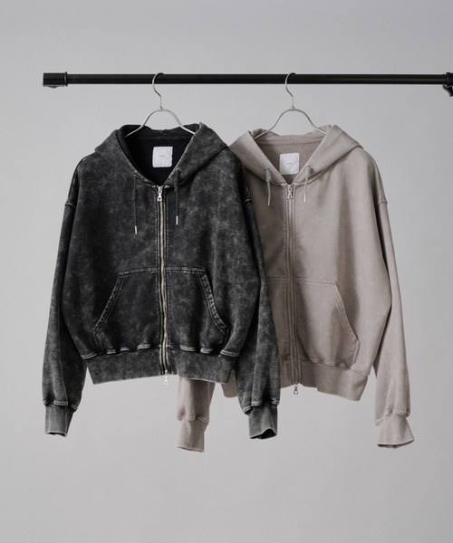 Lui's(ルイス)の「ROUND SWEAT ZIP HOODIE(パーカー・メンズ・グレー/ブラック・S/M)」の15枚目の写真