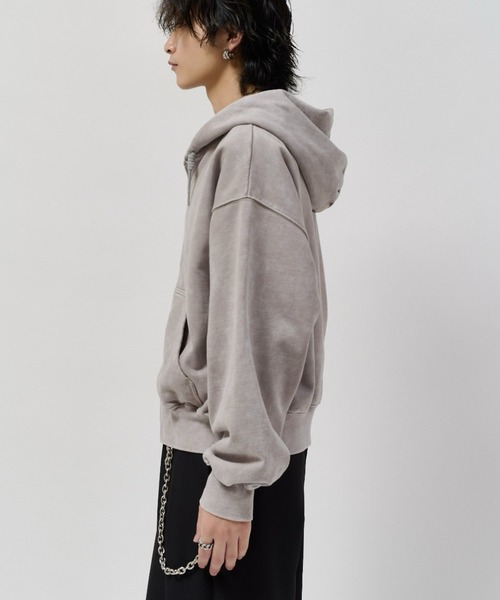 Lui's(ルイス)の「ROUND SWEAT ZIP HOODIE(パーカー・メンズ・グレー/ブラック・S/M)」の11枚目の写真