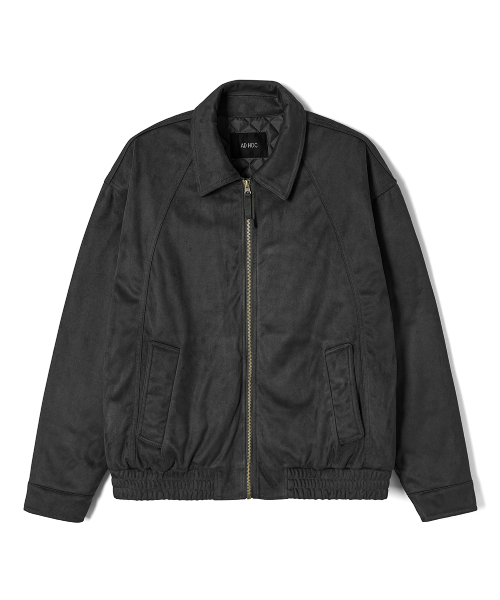 ADHOC(アドホック)の「メンズ フェイクスエード ジャンパー (BLACK) (HCAUJA1)(ライダースジャケット・メンズ・その他・100/95/105)」の1枚目の写真