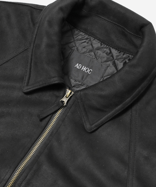 ADHOC(アドホック)の「メンズ フェイクスエード ジャンパー (BLACK) (HCAUJA1)(ライダースジャケット・メンズ・その他・100/95/105)」の3枚目の写真