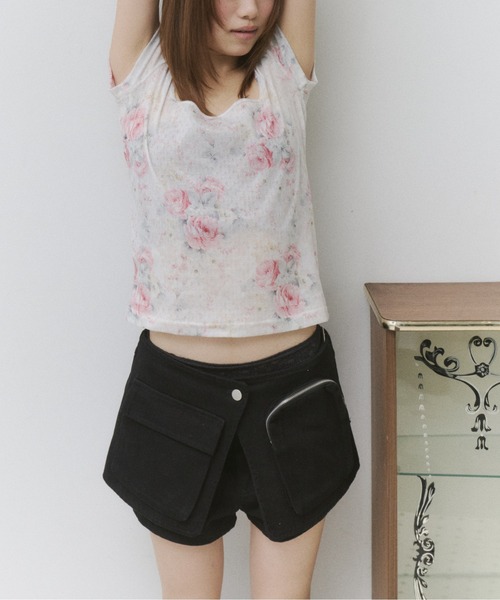 thinkto(シンクト)の「カーゴレイヤードショートパンツ(その他パンツ・レディース・ブラック・1/0)」の5枚目の写真
