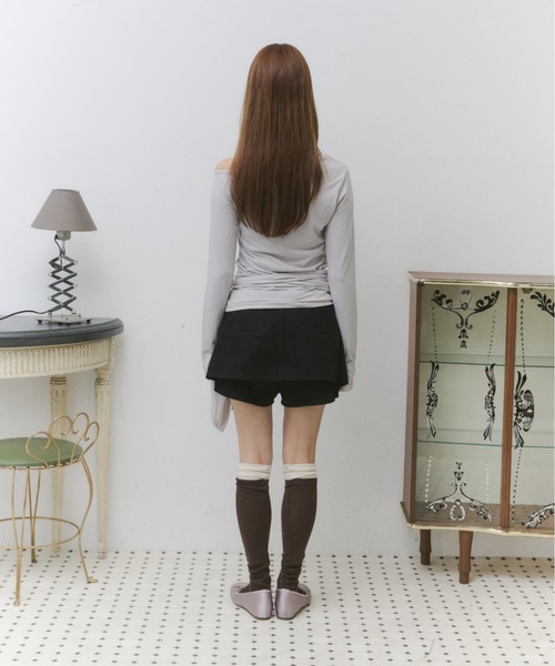 thinkto(シンクト)の「カーゴレイヤードショートパンツ(その他パンツ・レディース・ブラック・1/0)」の8枚目の写真