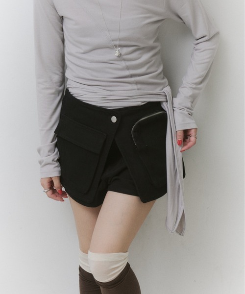 thinkto(シンクト)の「カーゴレイヤードショートパンツ(その他パンツ・レディース・ブラック・1/0)」の22枚目の写真
