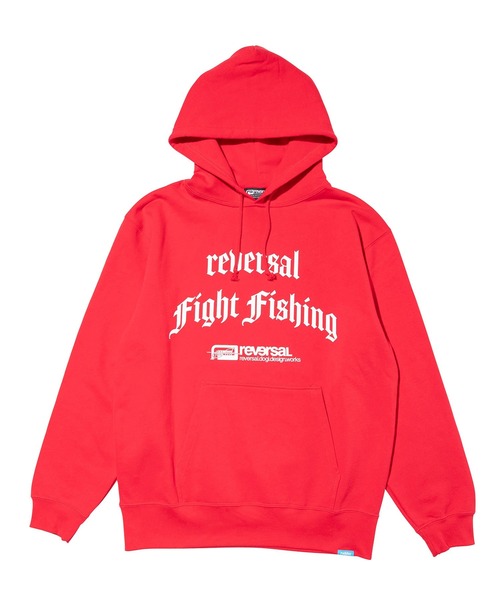 reversal.dogi.design.works(リバーサル・ドーギ・デザイン・ワークス)の「<reversal/リバーサル>FF HOODIE(パーカー・メンズ・ブラック/レッド・M/L/XL)」の8枚目の写真