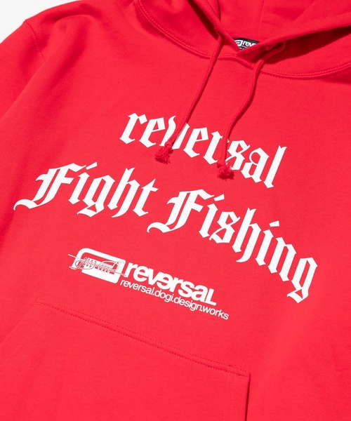 reversal.dogi.design.works(リバーサル・ドーギ・デザイン・ワークス)の「<reversal/リバーサル>FF HOODIE(パーカー・メンズ・ブラック/レッド・M/L/XL)」の9枚目の写真