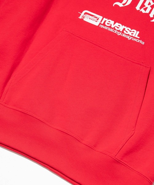 reversal.dogi.design.works(リバーサル・ドーギ・デザイン・ワークス)の「<reversal/リバーサル>FF HOODIE(パーカー・メンズ・ブラック/レッド・M/L/XL)」の10枚目の写真