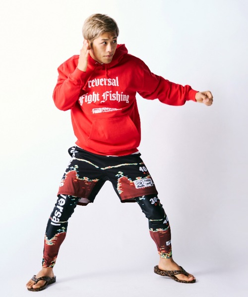 reversal.dogi.design.works(リバーサル・ドーギ・デザイン・ワークス)の「<reversal/リバーサル>FF HOODIE(パーカー・メンズ・ブラック/レッド・M/L/XL)」の14枚目の写真