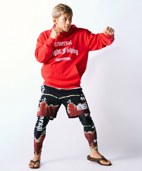 reversal.dogi.design.works(リバーサル・ドーギ・デザイン・ワークス)の「<reversal/リバーサル>FF HOODIE(パーカー・メンズ・ブラック/レッド・M/L/XL)」の15枚目の写真