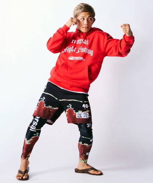 reversal.dogi.design.works(リバーサル・ドーギ・デザイン・ワークス)の「<reversal/リバーサル>FF HOODIE(パーカー・メンズ・ブラック/レッド・M/L/XL)」の16枚目の写真