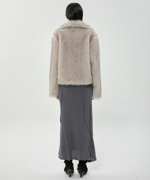 FLAREUP(フレアアップ)の「Miya ファージャケット (FL-063_Ash Beige)(ムートンコート・レディース・ベージュ・1/2)」の7枚目の写真
