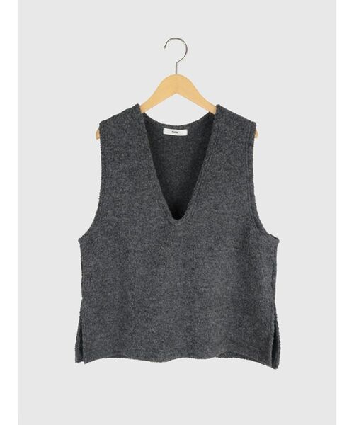 セール】Wool blend v-neck vest（ベスト）｜FIKA.（フィーカ）の