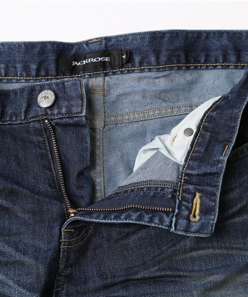 JACKROSE（ジャックローズ）の「ハイパーストレッチ クールマックス スタンダード加工デニム（デニムパンツ・メンズ・インディゴブルー/サックスブルー・L/M/S/XL）」の13枚目の写真