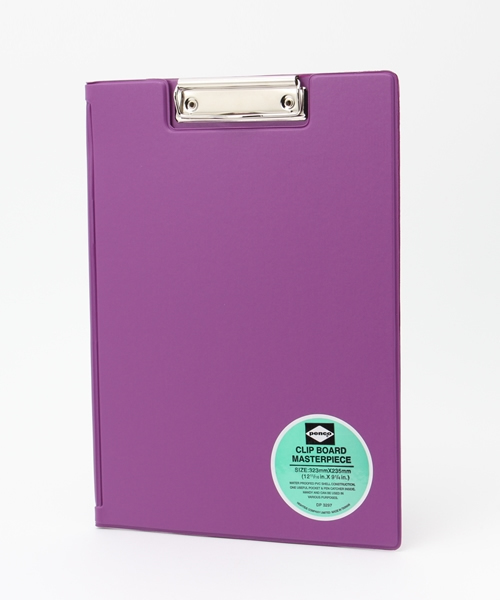 PENCO（ペンコ）の「penco ペンコ クリップボード 二つ折り バインダー 用箋挟 A4（ステーショナリー・レディース・グリーン/ブルー/グレー/ネイビー/パープル/イエロー/ブラウン/ピンク/レッド/カーキ/ワイン/アイボリー/ブラック・FREE）」の9枚目の写真