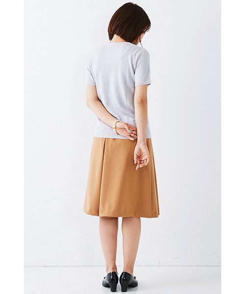 IEDIT（イディット）の「ＤＲＥＣＯ　ｂｙ　ＩＥＤＩＴ　チクチクしにくい！ＵＶカットＯＫ！ぎっしりラメで顔まわり華やかアクセサリートップス　　（Tシャツ/カットソー・レディース・シルバー/ゴールド・X-LARGE/MEDIUM/LARGE/SMALL/XX-LARGE）」の13枚目の写真